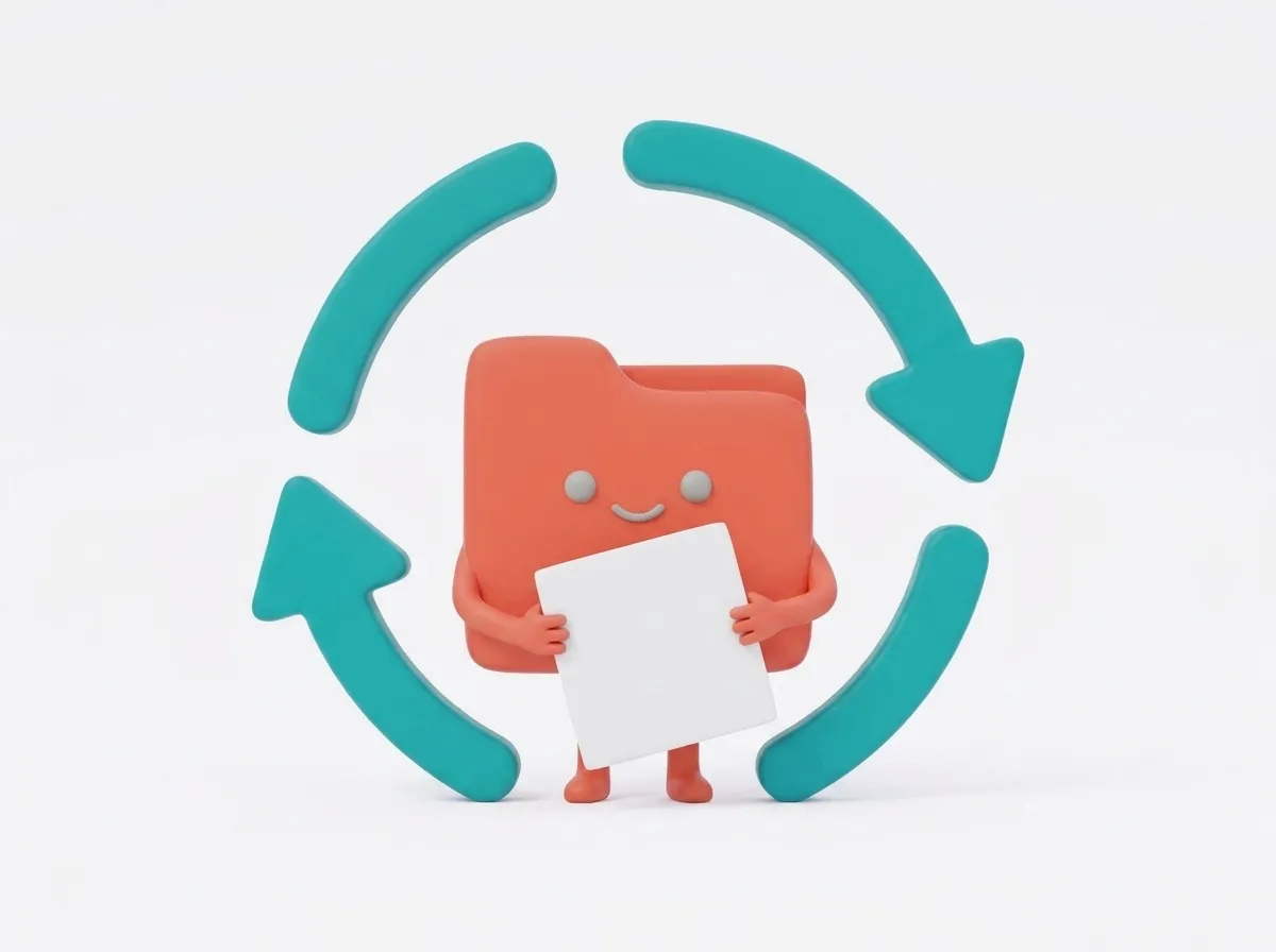 File character doing a cartwheel