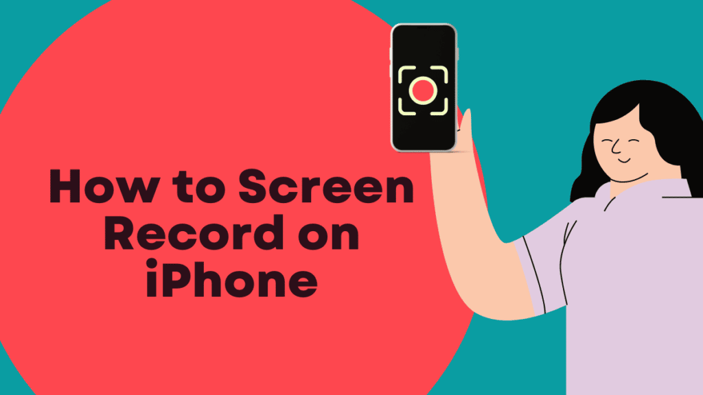 A girl trying to know how to Screen Record on iPhone