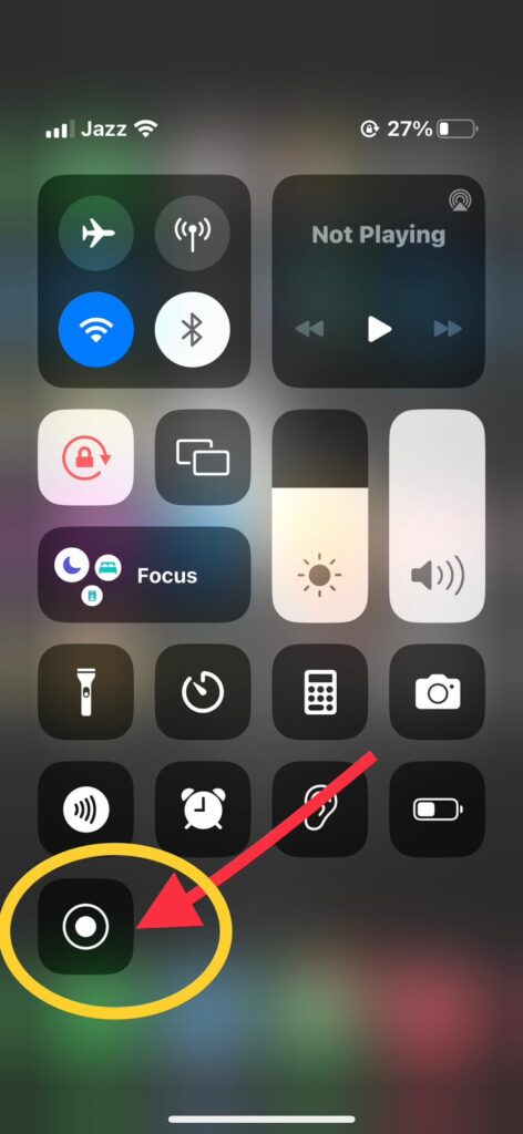 Step 4: Open the control center 