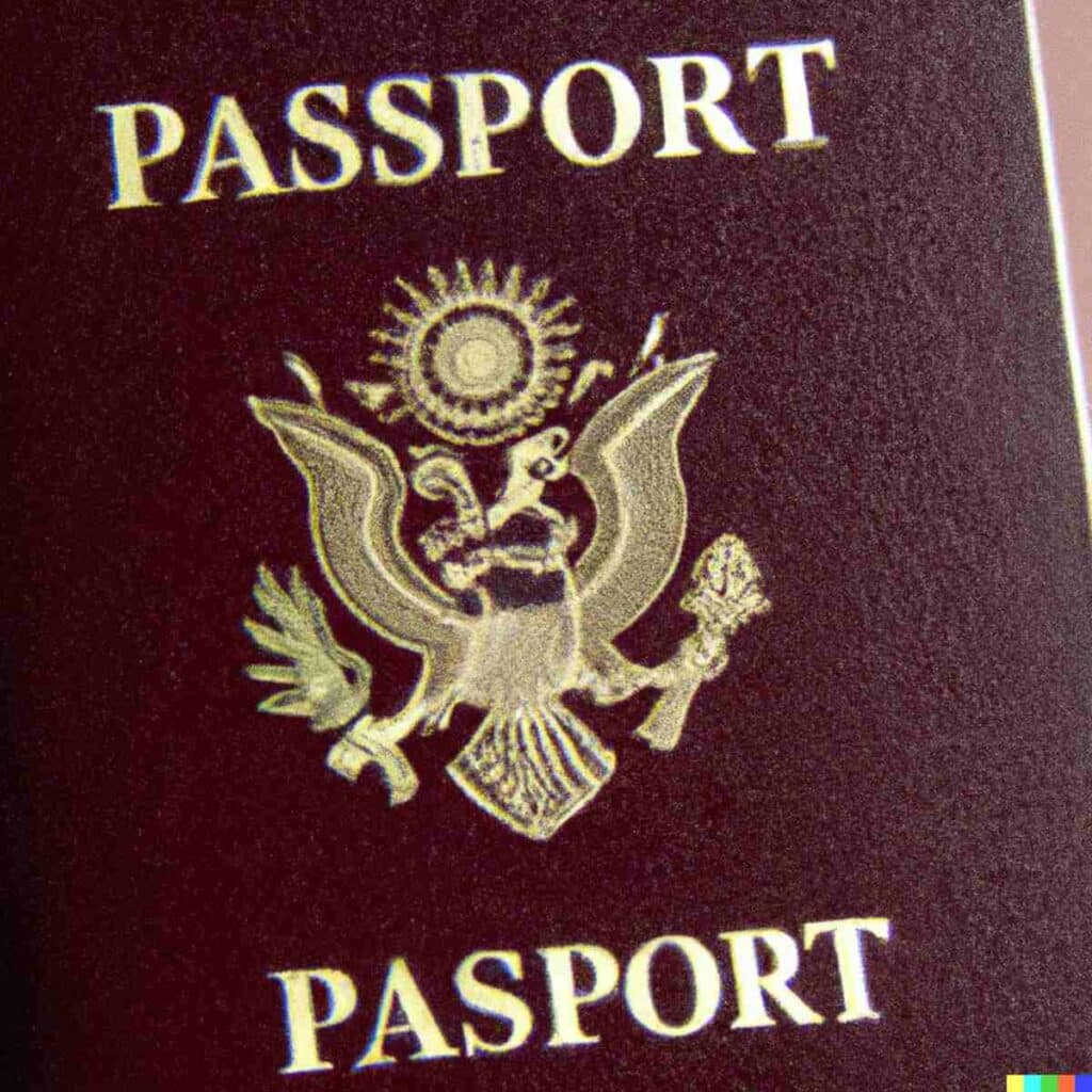 A photo of a passport 