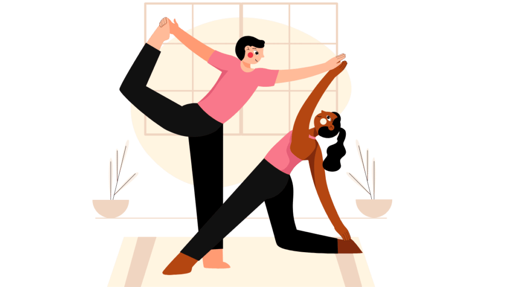 an illustration Incorporate Yoga into Your Dance Training